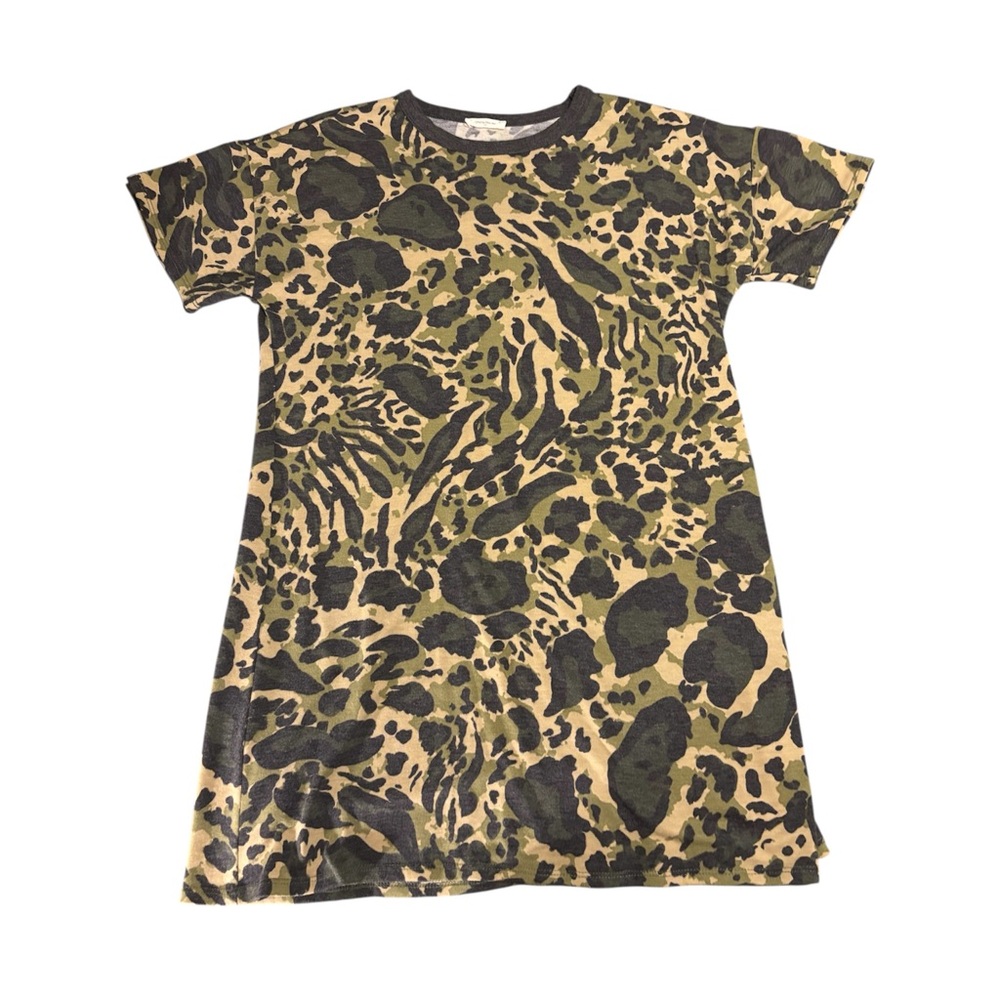 Leopard Print T-Shirt Dress